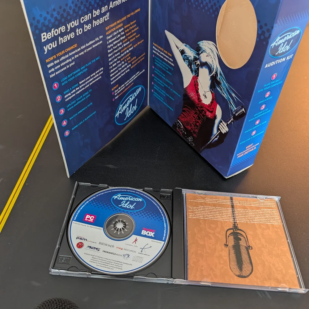 American Idol Audition Kit PC Disc & Microphone Complete